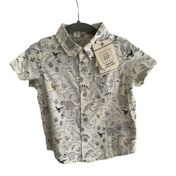 NWT Bundle of 3 Boys Dress Shirts Size 24 Months (Carter’s and Baby GAP) - Picture 8 of 15